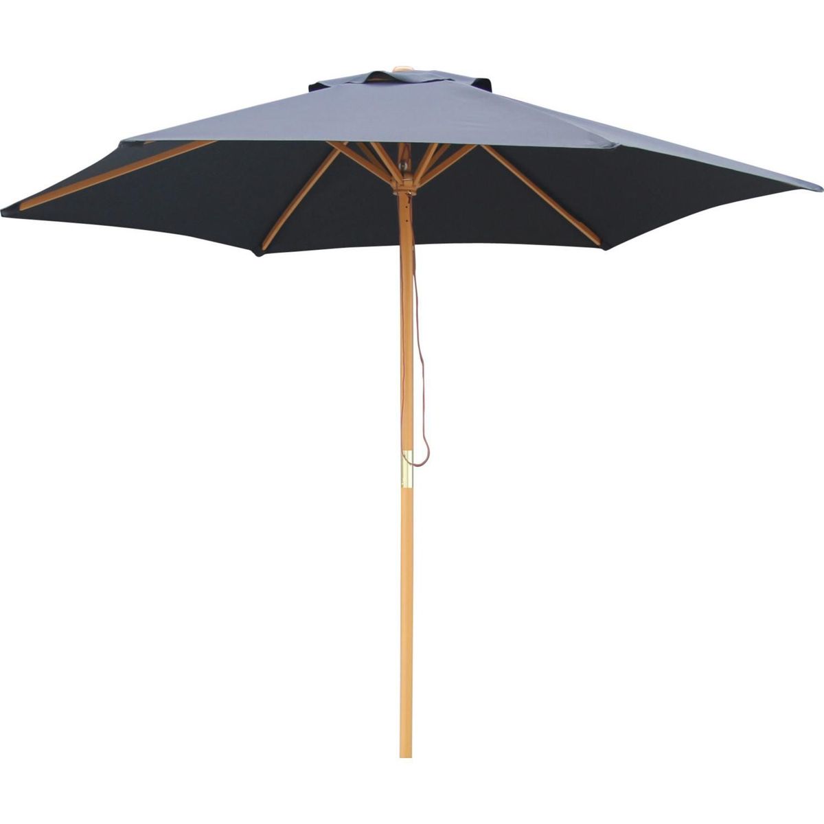 Just Home Collection - Quitasol Madera 2.5 M Negro