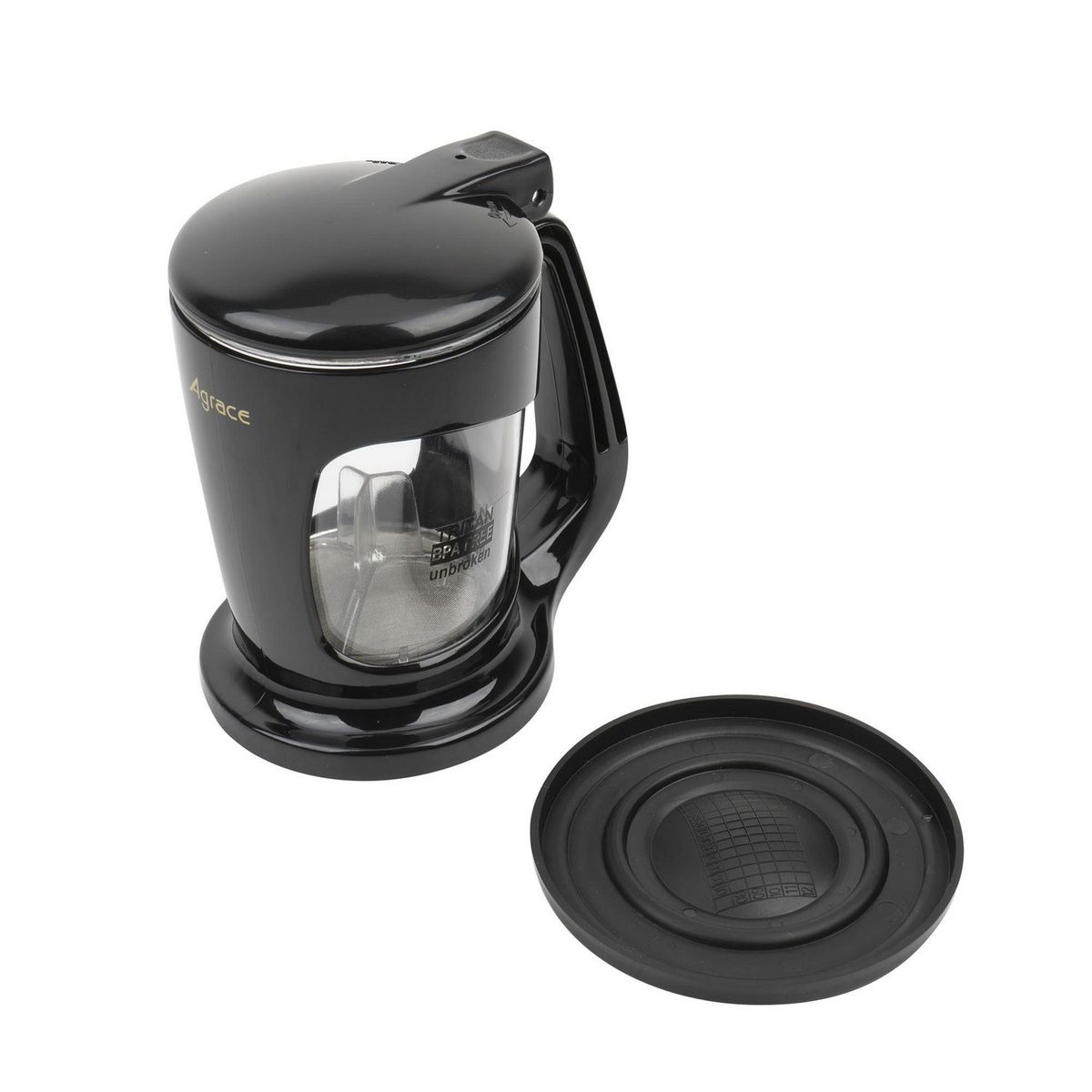 Tetera acrílico 500ml negra, marca Wintech - Foto 2