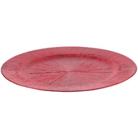 Bajo plato 33 centímetros rojo