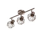 Lámpara de Barra Diamante Plata 3 luces E27
