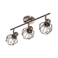 Lámpara de Barra Diamante Plata 3 luces E27
