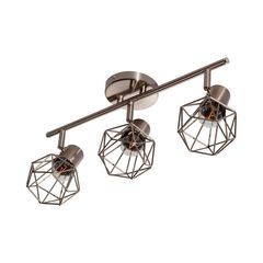 Lámpara de Barra Diamante Plata 3 luces E27