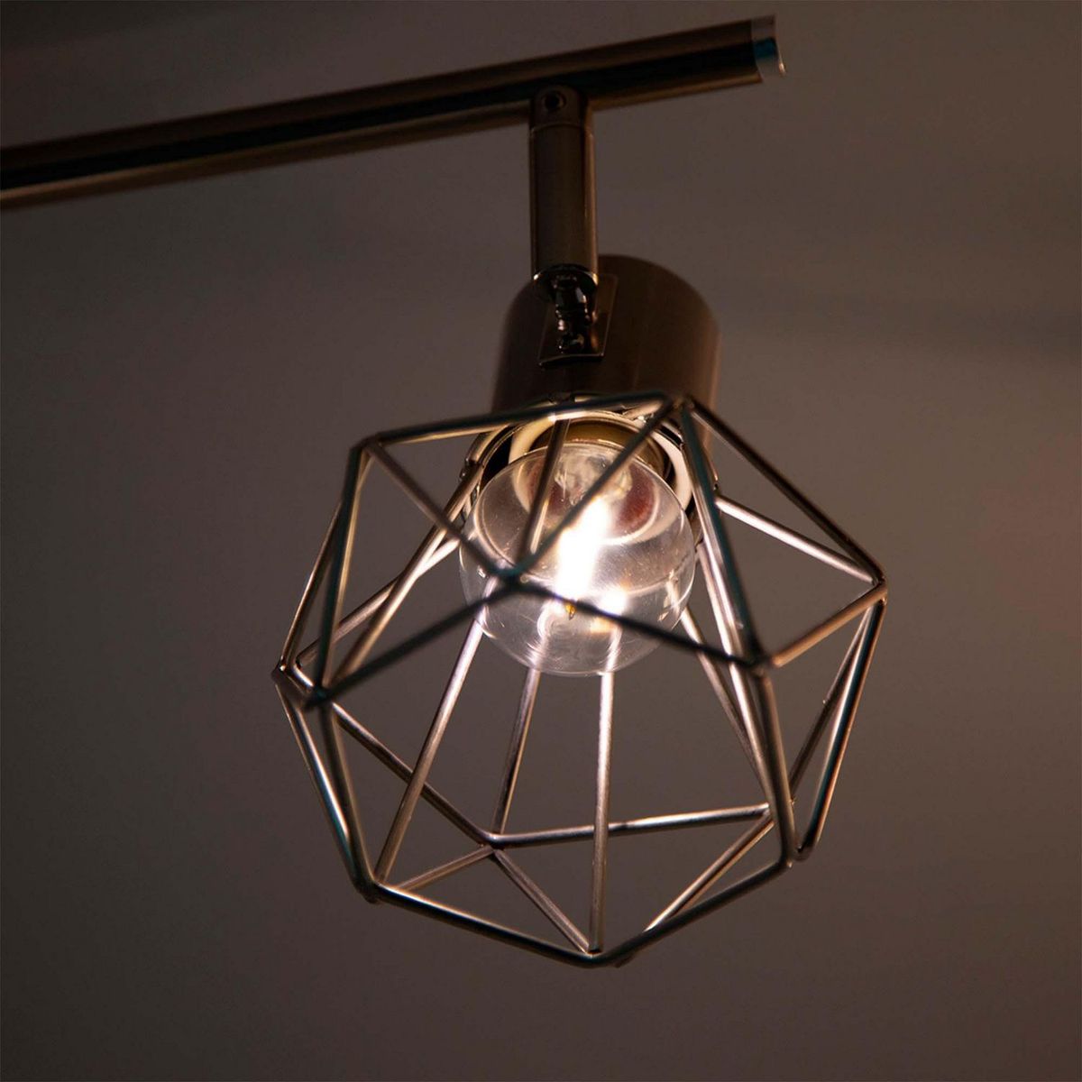 General Lighting - Lámpara de Barra Diamante Plata 3 luces E27