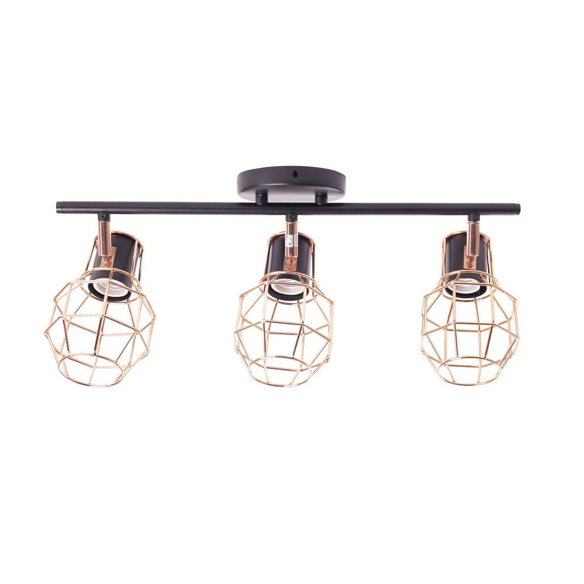 General Lighting - Lámpara de Barra Geométrica 3 Luces E27