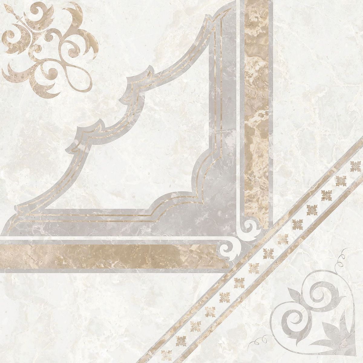 Vitromex - Piso Cerámico Aldama Crema 35.7x35.7 cm