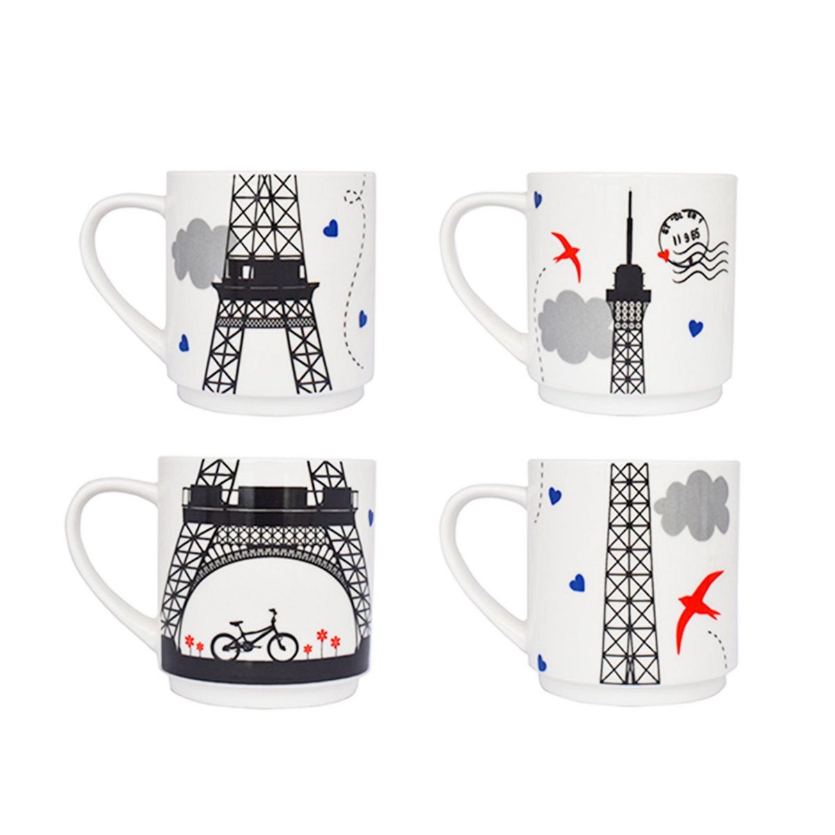 Set 4 tarros Eiffel Tower, marca Nuvo - Foto 2