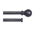 Cortinero Doble Wakefield Bola Negra 91-168 cm