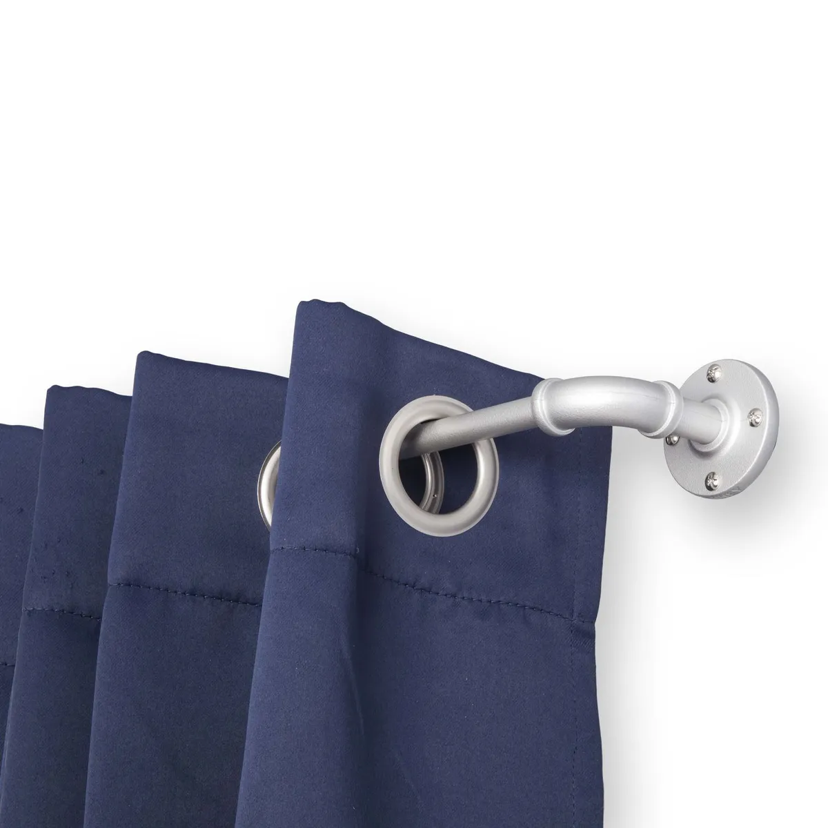 Kenney - Cortinero Adler Cepillado de 122-213 cm Niquel
