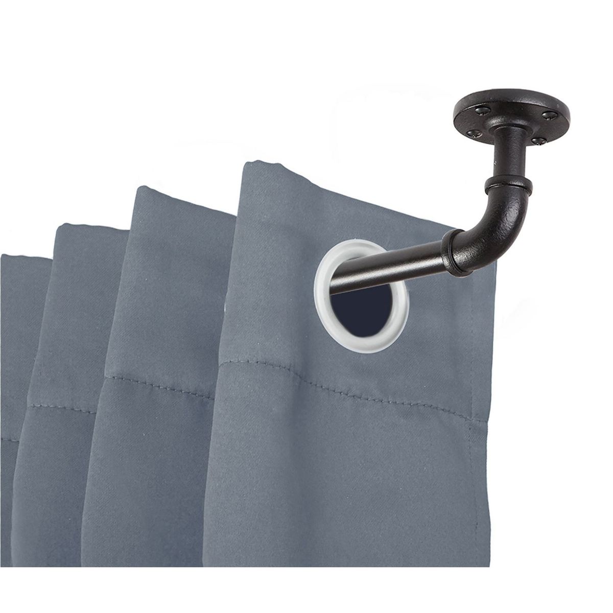 Kenney - Cortinero Adler de 122-213 cm Negro