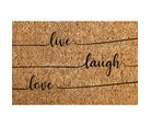Tapete para entrada Coco Live Laugh Love de 40 x 60 cm