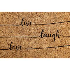 Tapete para entrada Coco Live Laugh Love de 40 x 60 cm