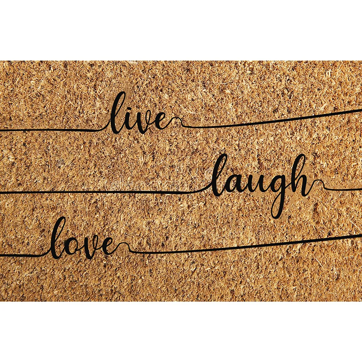 Just Home Collection - Tapete para entrada Coco Live Laugh Love de 40 x 60 cm
