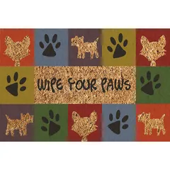 Tapete para entrada Coco Paws de 40 x 60 cm