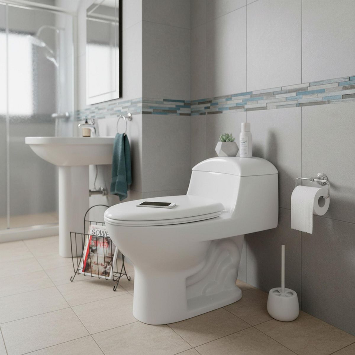 Tendenzza - Sanitario One piece Mazara Blanco dual 3 y 6 lts