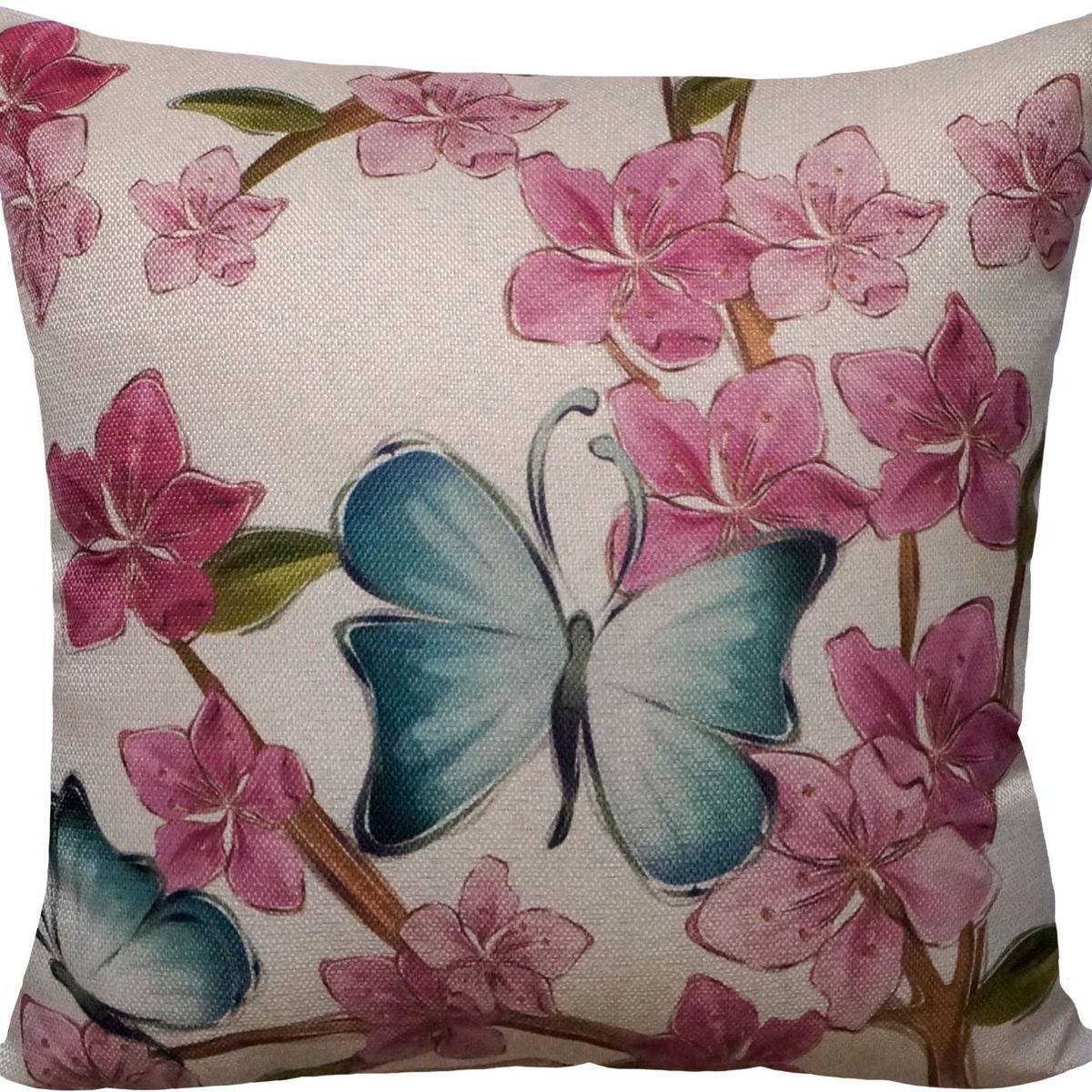 Cojín decorativo Mariposas Multicolor, marca Home Collection - Foto Principal