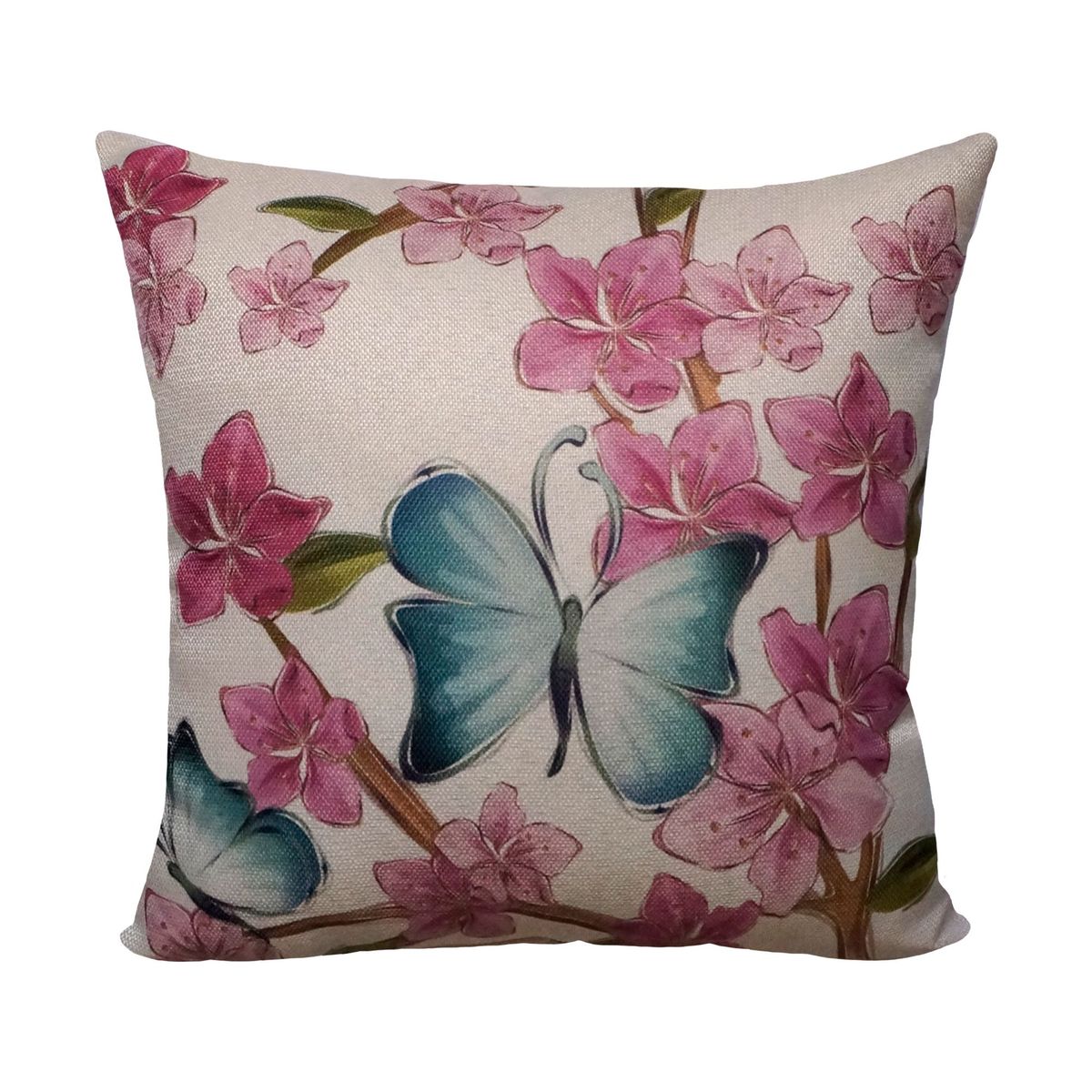 Cojín decorativo Mariposas Multicolor, marca Home Collection - Foto Principal