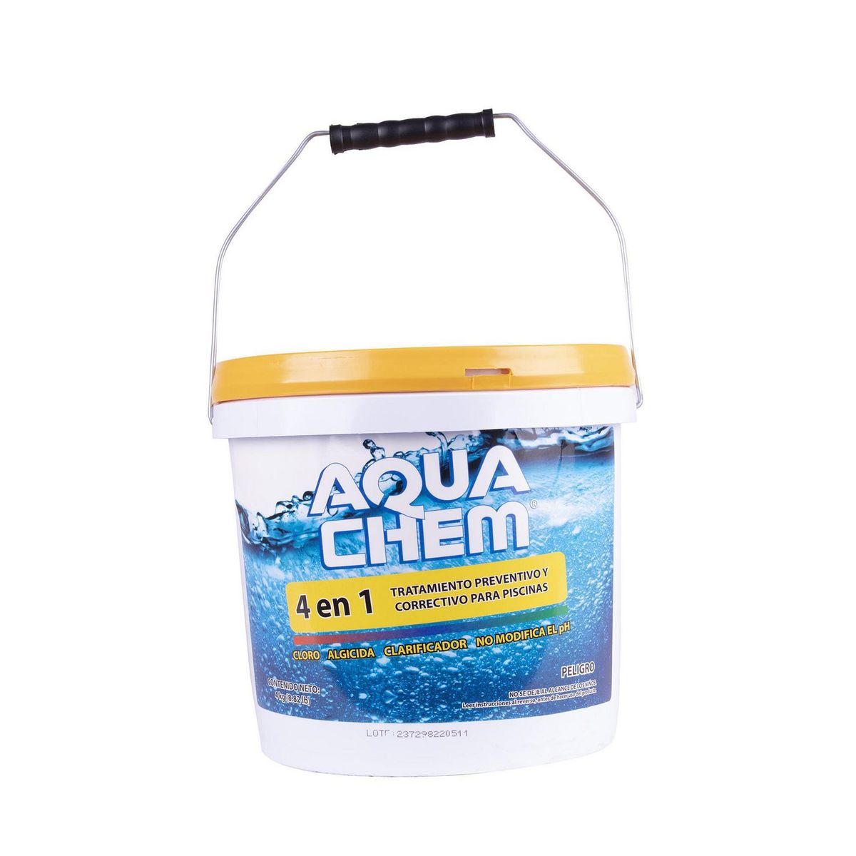 Aquachem - Tratamiento Preventivo y Correctivo para Albercas 4 en 1 de 4 Kilos