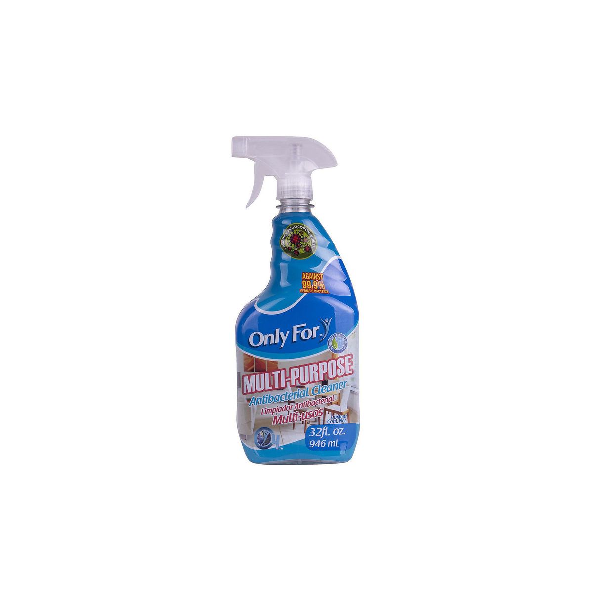 Limpiador Antibacterial Biodegradable Multi-usos, marca Only For - Foto Principal