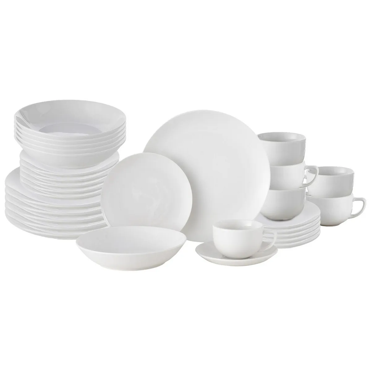 Just Home Collection - Juego de vajilla porcelana 30 piezas