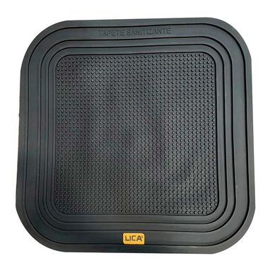 Tapete Sanitizante Negro 55x55 cm Lica con Triple Barrera Anti derrame