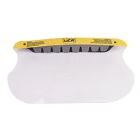 Protector facial Mica Transparente Calibre 15 con Banda Elástica y Visera de Espuma de Poliuretano