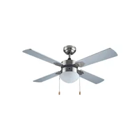 Ventilador de Techo Breeza 4 Aspas y 1 Luz de 42" Gris