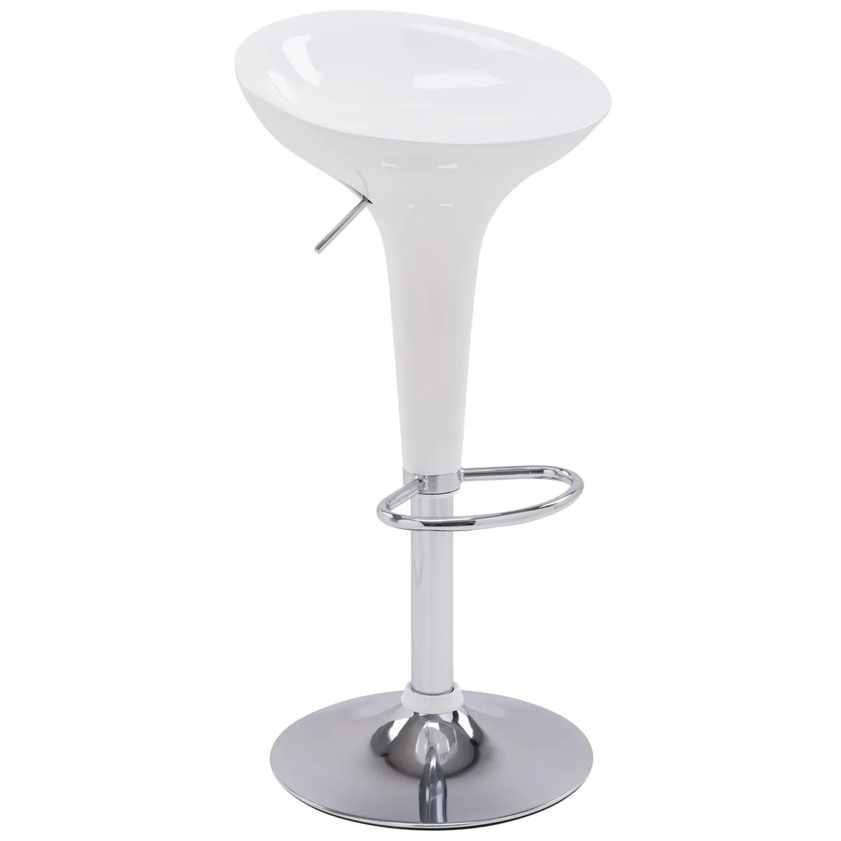 Just Home Collection - Silla Bar Tulipa Blanco