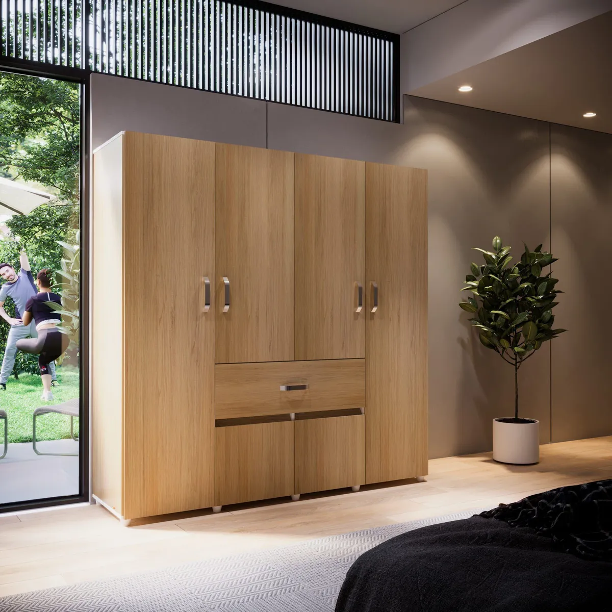 Maderkit - Clóset 6 Puertas 1 Cajón Bonn