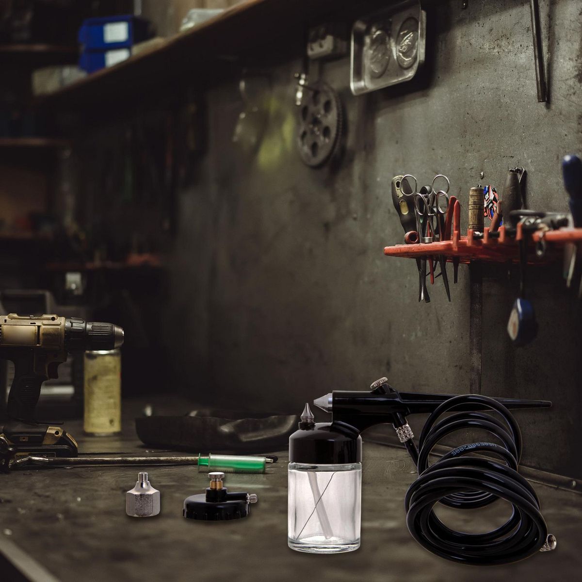 Goni - Aerografo de Succion con Accesorios Modelo 315