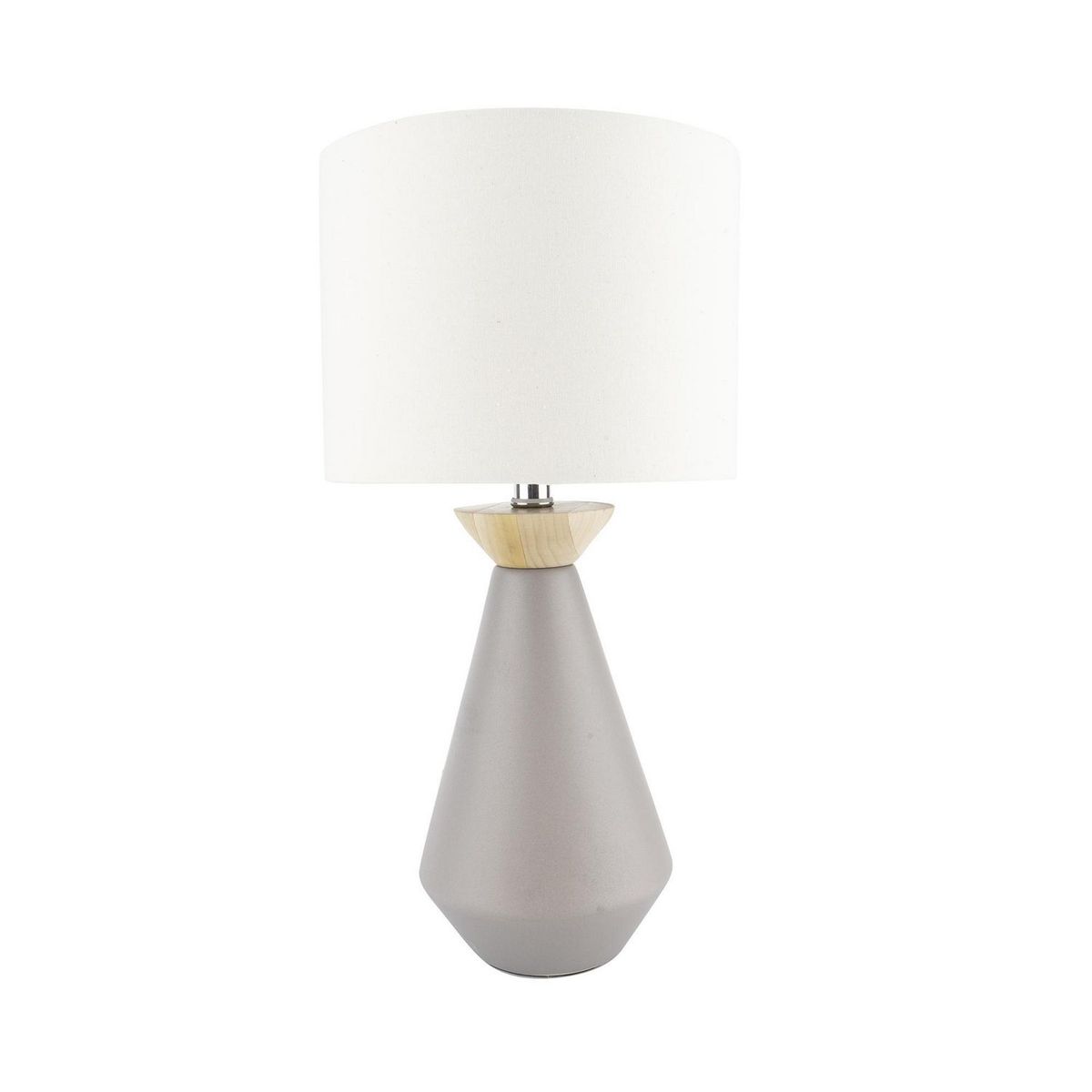 Luzerna - Lámpara de mesa Bolus de 60W tipo E27 Gris