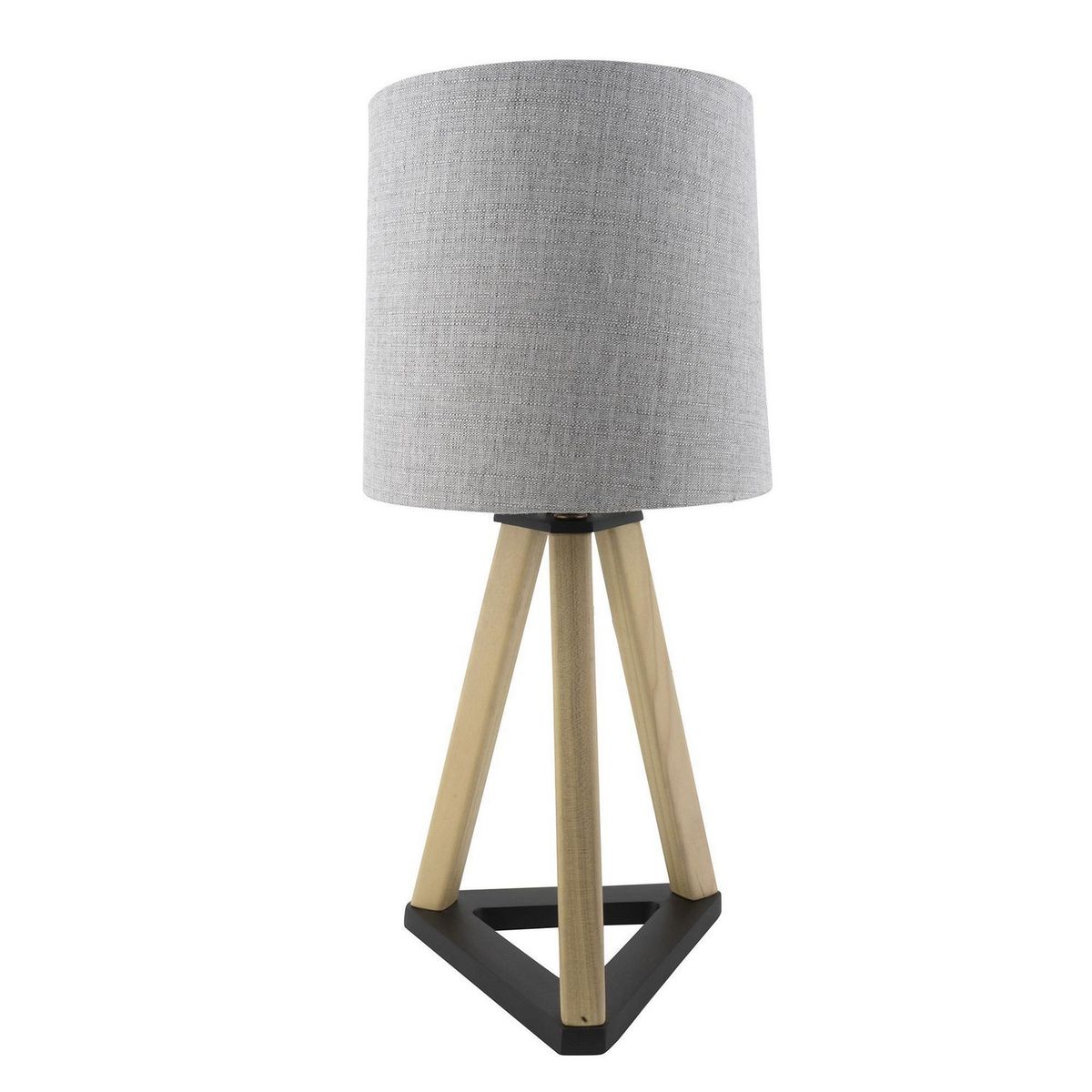 Luzerna - Lámpara de mesa Benka de 60W tipo E27 Gris