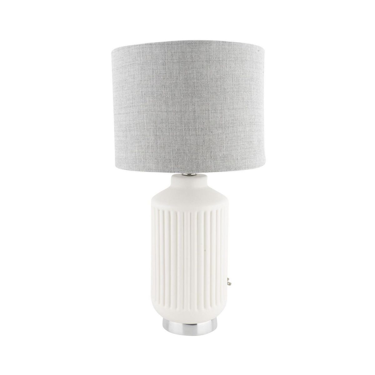 Lámpara de mesa Lyne de 60W tipo E27 Blanco, marca Luzerna - Foto Principal