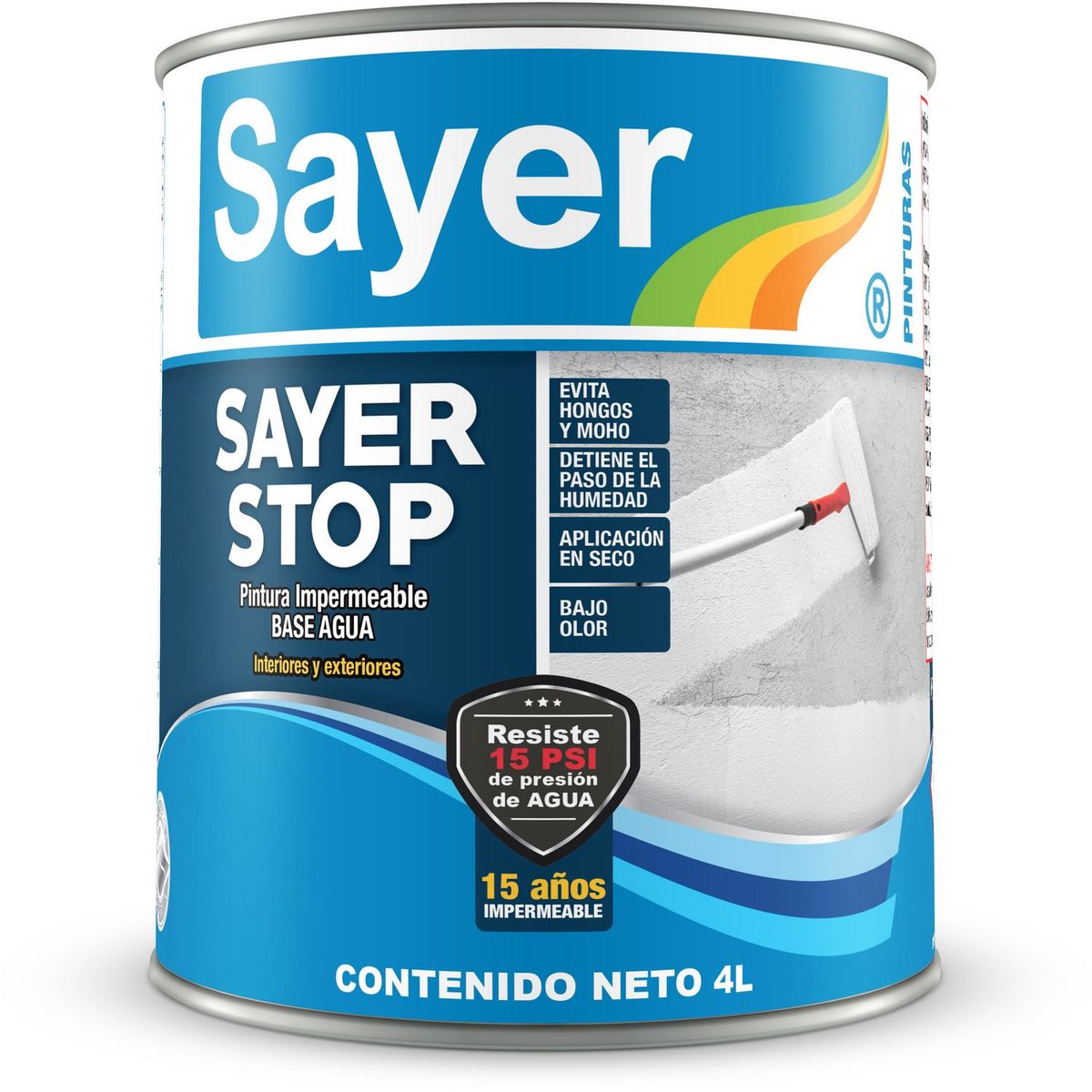 Sayerlack - Pintura Impermeable Base Agua Sayer Stop 4L