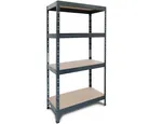 Estante de metal cromado 4 Niveles 75 x 176 x 40 cm