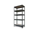 Estante de metal cromado Gris 5 niveles 90 x 176 x 40 cm