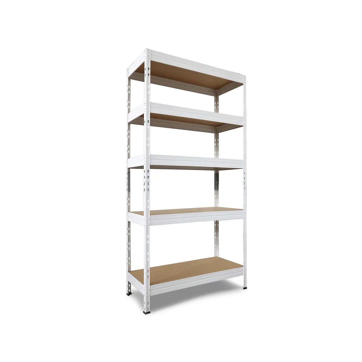 Fixser - Estante de metal blanco 5 Niveles 90 x 180 x 40 cm