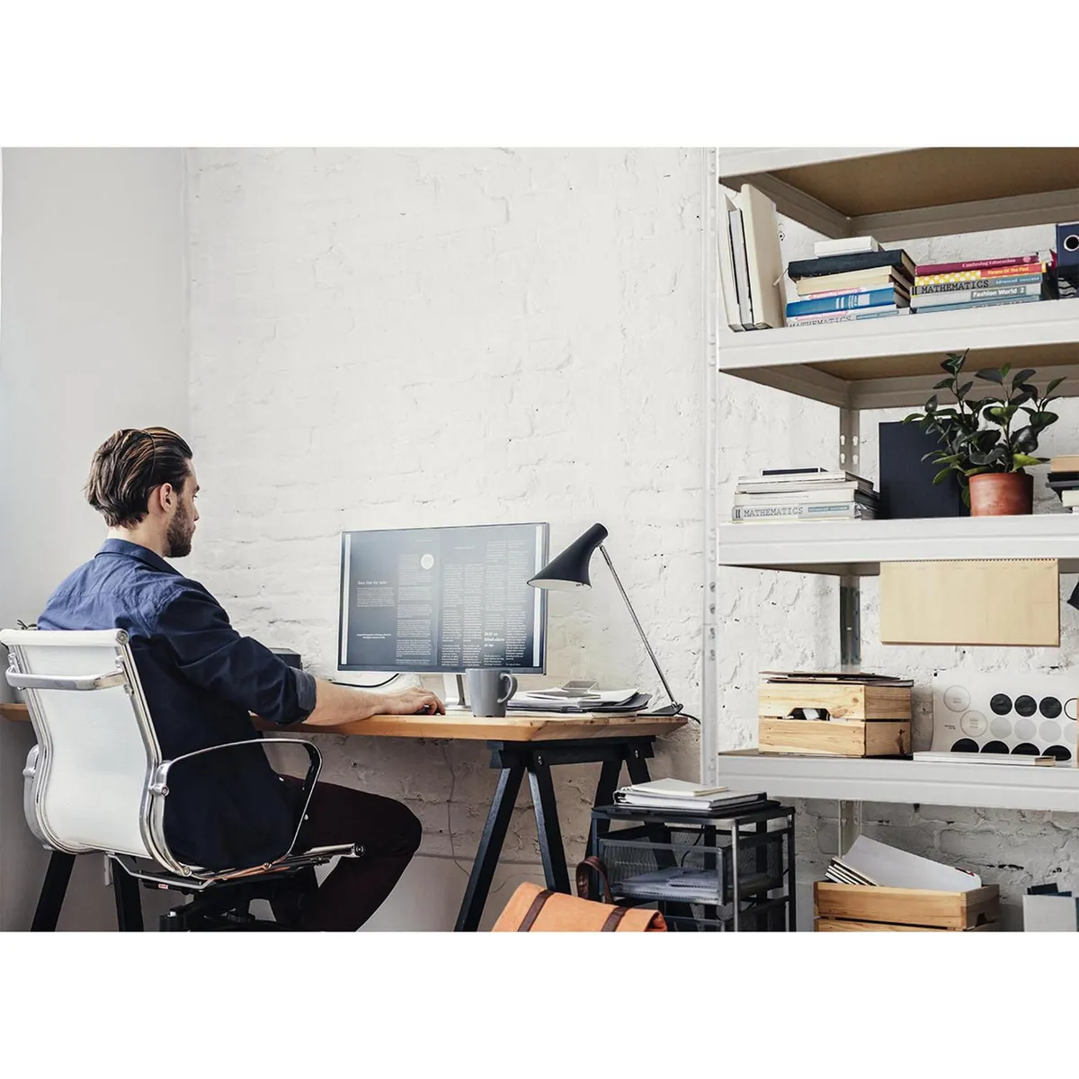 Fixser - Estante de metal blanco 5 Niveles 90 x 180 x 40 cm