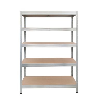 Estante de metal cromado 5 niveles 120 x 180 x 50 cm