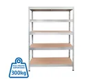 Estante de metal cromado 5 niveles 120 x 180 x 50 cm