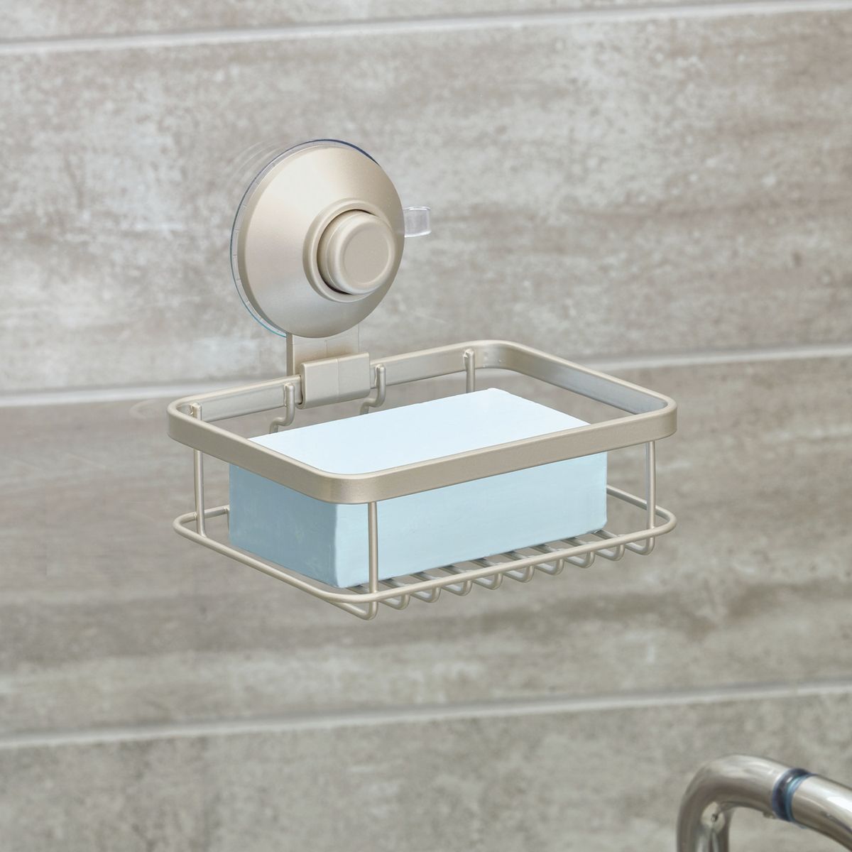 Interdesign - Jabonera de Succión Satinada