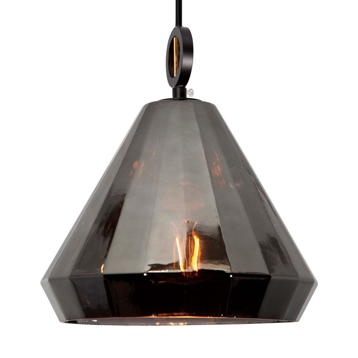 Artlamp - Lámpara Colgante Negro Cromo 1 Luz