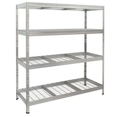 Estante galvanizado 4 niveles 150 x 180 x 60 cm