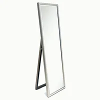 Espejo de Cuerpo Completo con Atril de 46 x 156 cm Plata