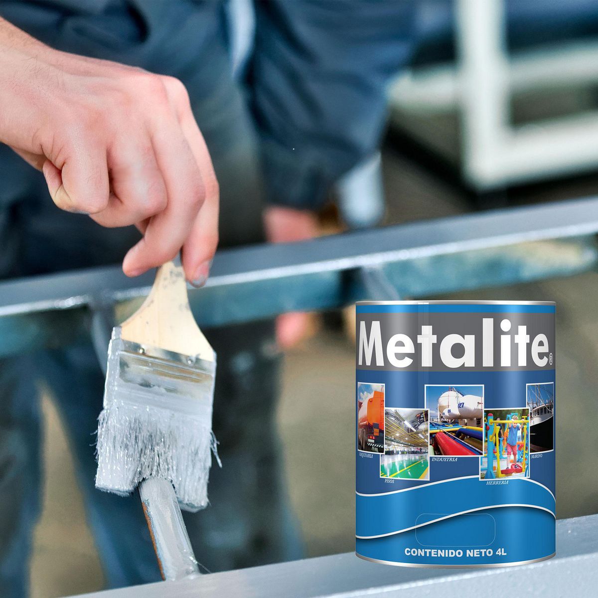 Sayerlack - Esmalte Epoxico Metalite Gris Perla 4L