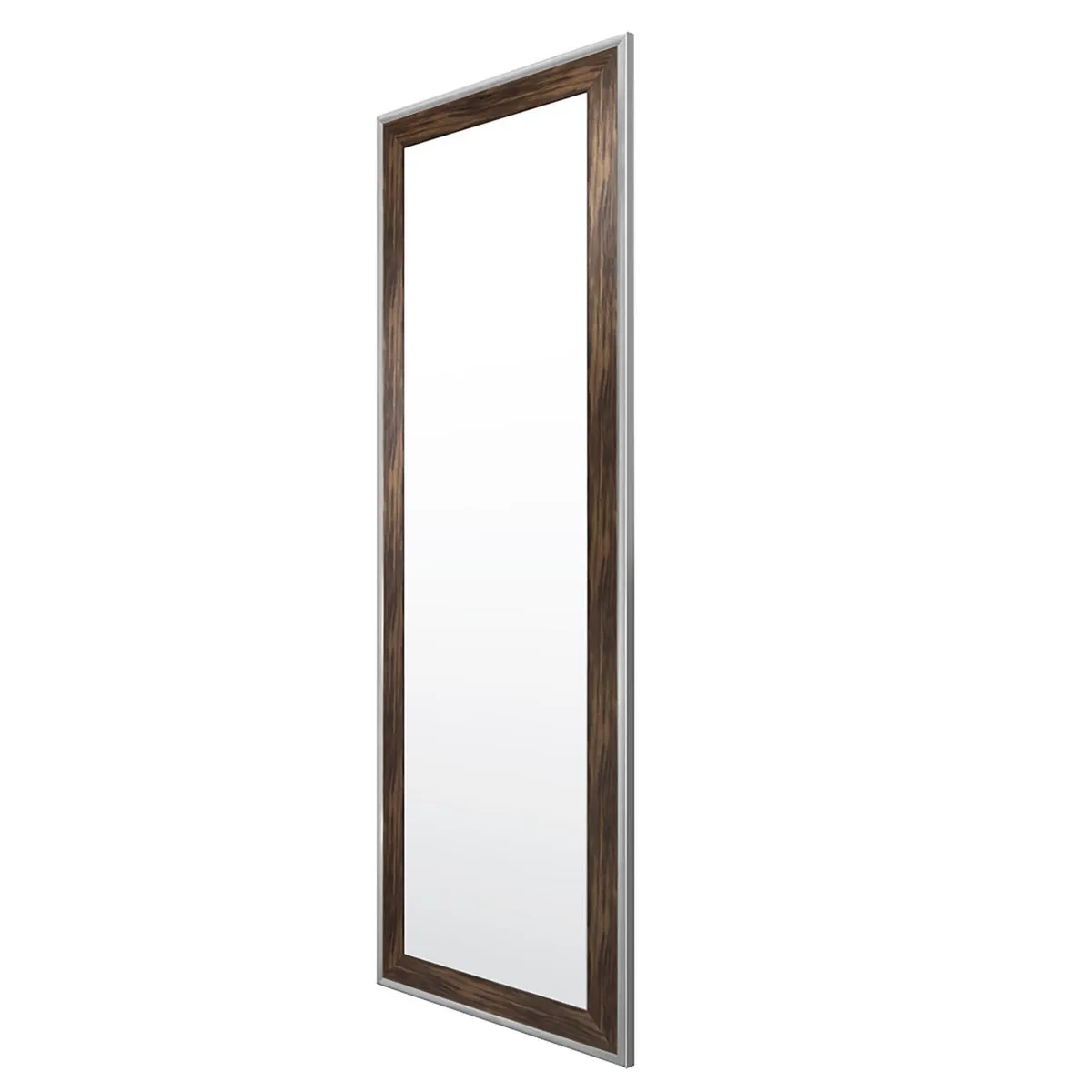 Live Deco - Espejo Decorativo Rectangular de 47 x 141 cm Café/ Plata