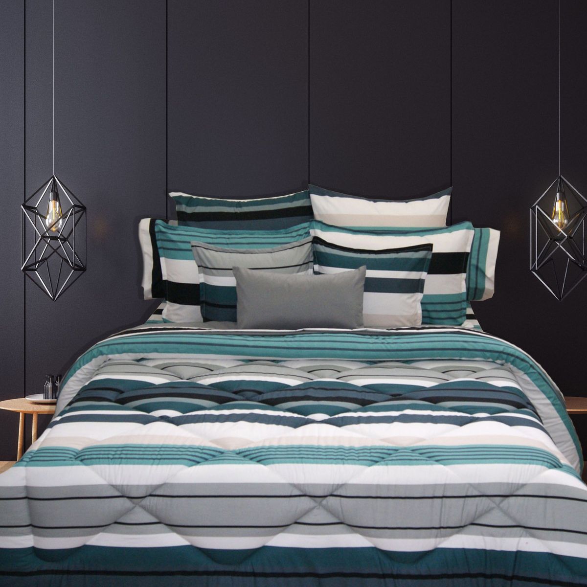 Just Home Collection - Edredón Individual Milo con Fundas Multicolor