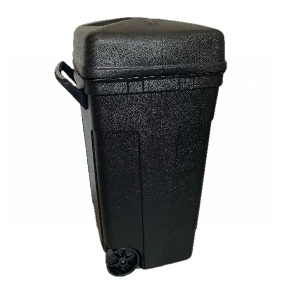 Bote de Basura Plástico con Ruedas y Tapa de 170L Negro, marca Plasvic - Foto Principal
