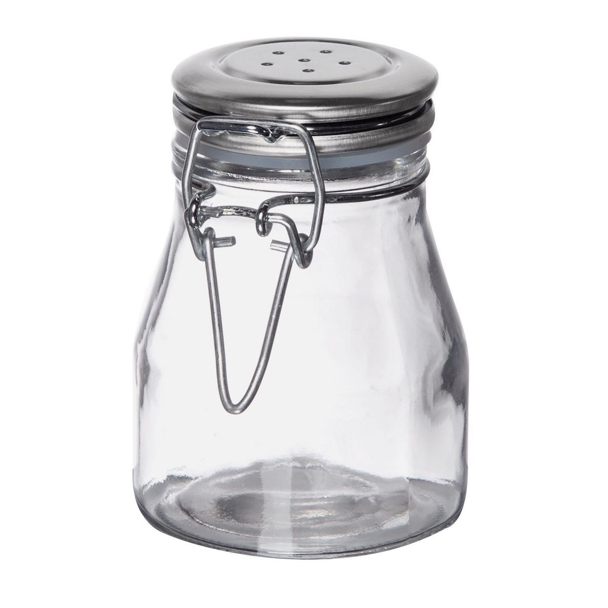 Shaker de vidrio con tapa clip resellable, marca Tablecraft - Foto Principal