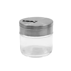 Shaker vidrio con tapa giratoria