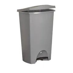 Bote de Basura Plástico con Pedal de 44L Gris